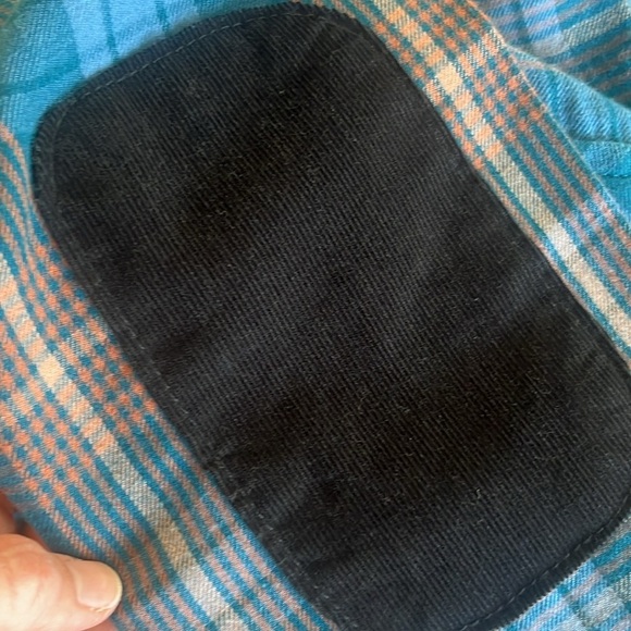 KAVU Flannel with Elbow Patches NWT Size Large - Picture 3 of 13